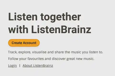 ListenBrainz signup page